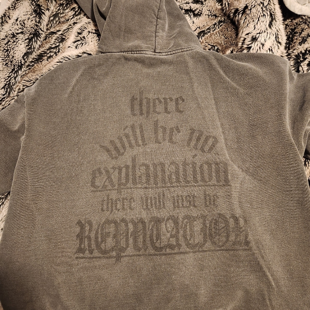 Taylor Swift Gray Reputation Hoodie - Picture 2 of 4